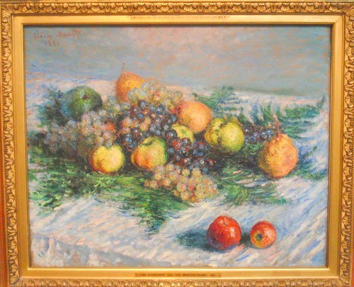 Claud Oscar Monet, 1880, 'Pears and Grapes'.